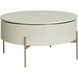 Paloma 33.25 X 17.75 inch High Gloss Cream Lift Top Coffee Table, Lift Top